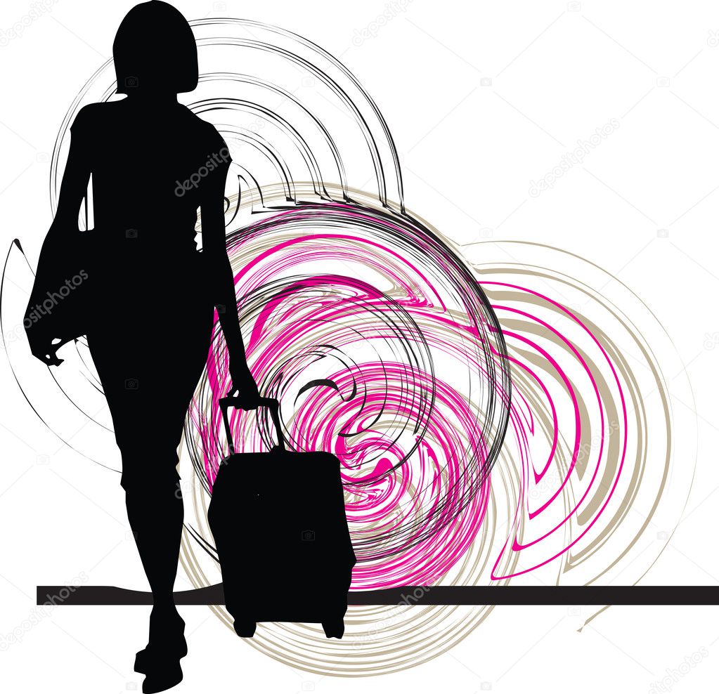 Businesswoman. Vector illustration