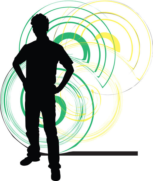 Teenagers. Vector illustration