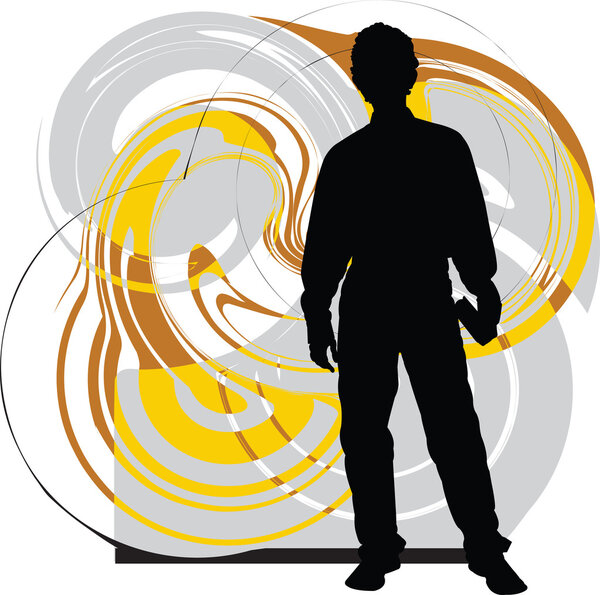 Teenagers. Vector illustration