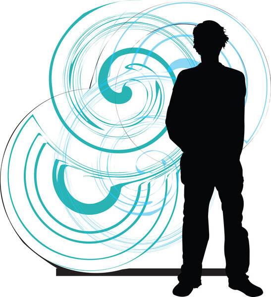 Teenagers. Vector illustration