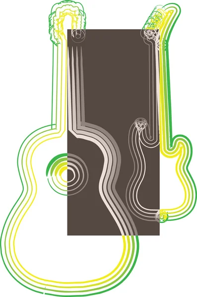 Müzik enstrümanı vektör çizimi — Stok Vektör