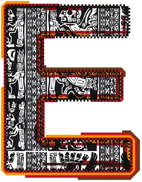 Ίνκας γραμματοσειρά, εικονογράφηση φορέας — Διανυσματικό Αρχείο
