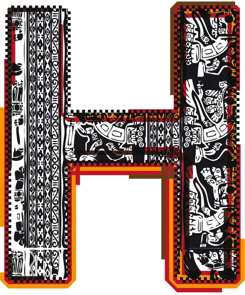 Inkowie czcionki, ilustracji wektorowych — Wektor stockowy