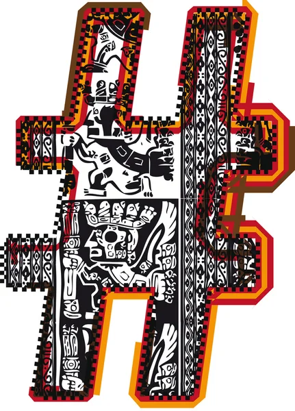 Incas fuente, vector de ilustración — Archivo Imágenes Vectoriales