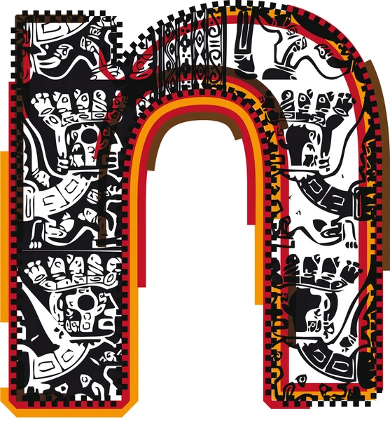 印加人字体，矢量图 — 图库矢量图片