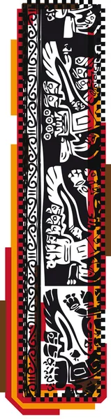 Ίνκας γραμματοσειρά, εικονογράφηση φορέας — Διανυσματικό Αρχείο