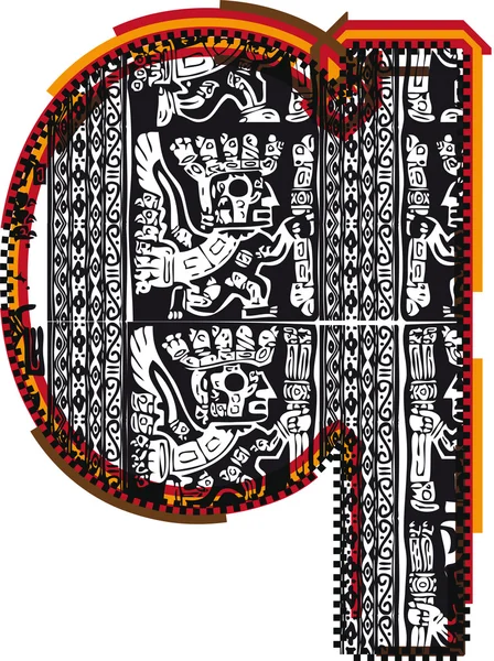Fonte incas, illustration vectorielle — Image vectorielle