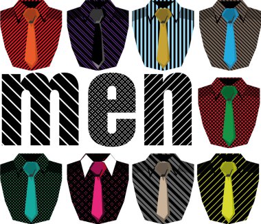 Men's shirt. Vector illustration clipart