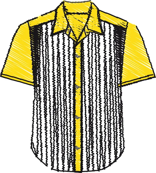 Camicia da uomo. Illustrazione vettoriale — Vettoriale Stock
