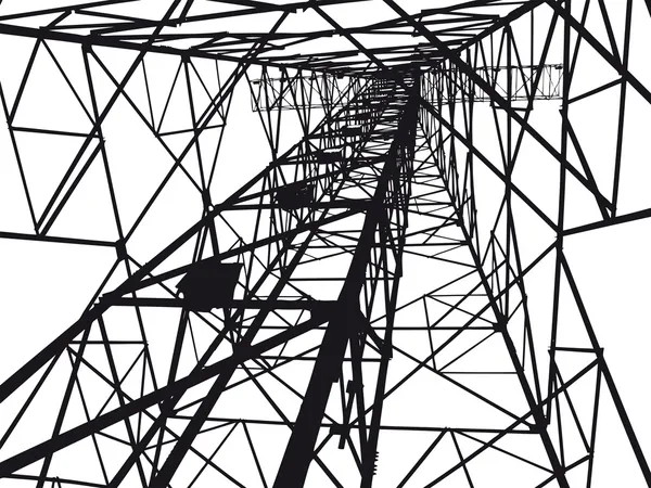 Streszczenie wieża elektryczne ilustracja — Wektor stockowy
