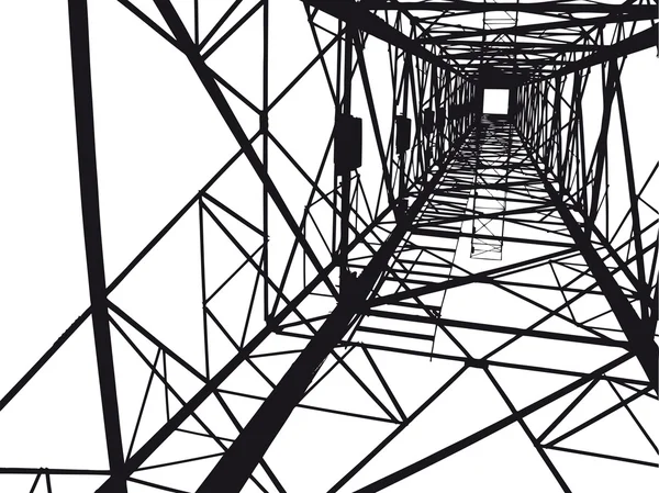 Abstracte elektrische toren illustratie — Stockvector