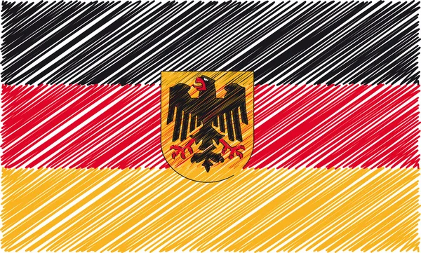 Німецький прапор, Векторні ілюстрації — стоковий вектор