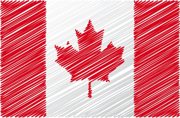 stock vector Canadian flag, vector illustration