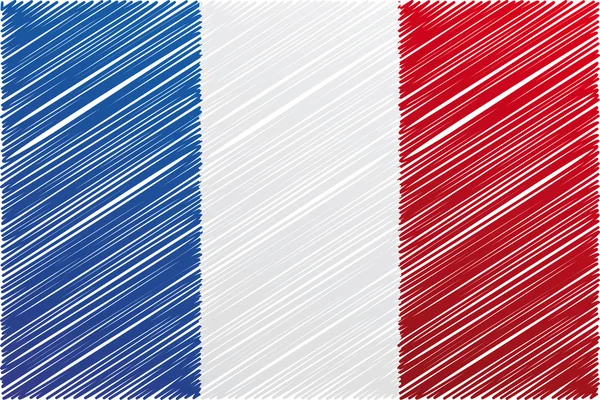 法国国旗，矢量图 — 图库矢量图片