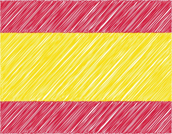 Hiszpańska flaga, ilustracja wektora — Wektor stockowy