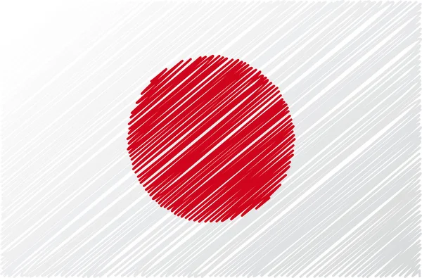 stock vector Japanese flag, vector illustration