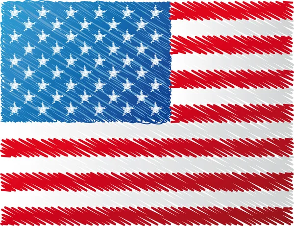 Bandera de puerto rico, ilustración vectorial — Stok Vektör