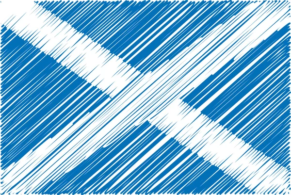 stock vector Scottish flag, vector illustration