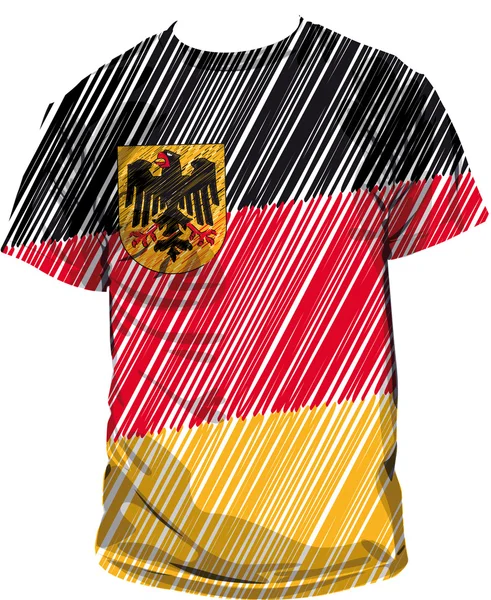 Deutsches T-Shirt, Vektorabbildung — Stockvektor