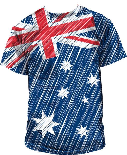 Stock vector Australian tee, vector illustration