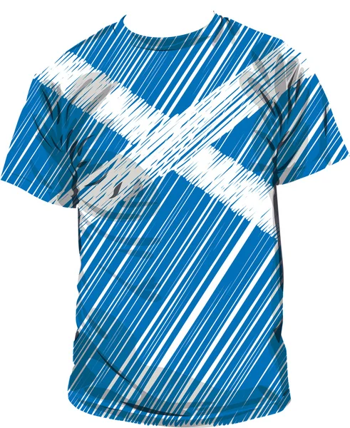 スコットランドの t シャツ、ベクトル イラスト — ストックベクタ
