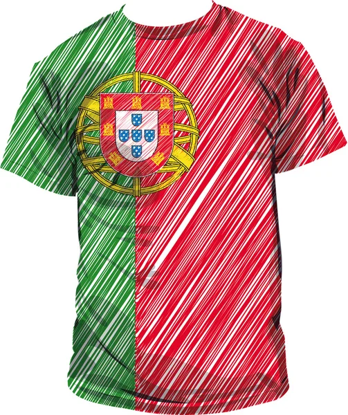 Portugal tee, illustration vectorielle — Image vectorielle