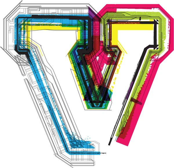 Typographie technique — Image vectorielle