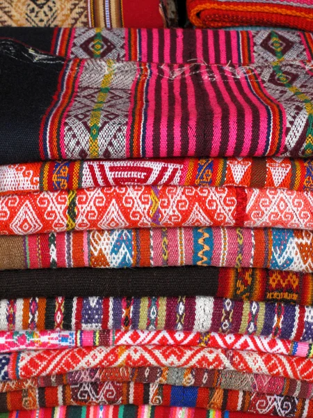 América do Sul tecidos indianos — Fotografia de Stock