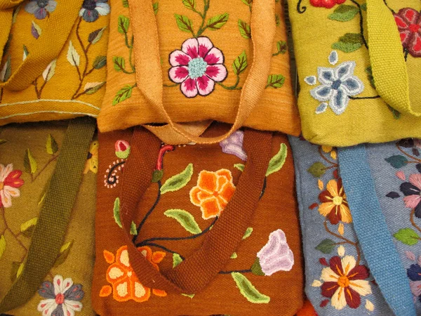 Güney Amerika Kızılderili dokuma kumaş — Stok fotoğraf