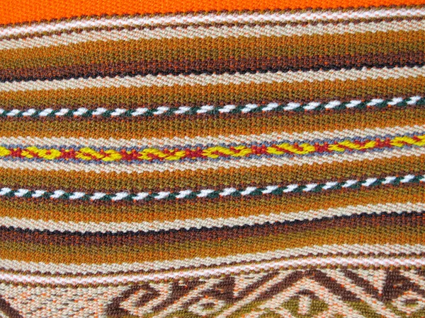 Güney Amerika Kızılderili dokuma kumaş — Stok fotoğraf