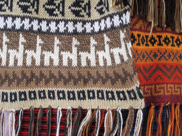 南美印第安机的织物 — 图库照片