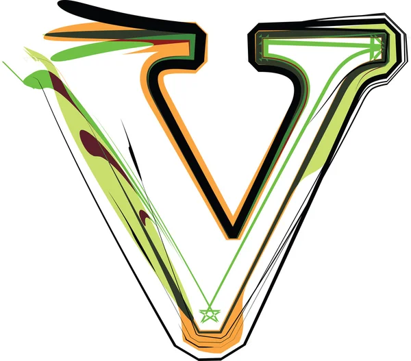 Organické písmo ilustrace. vektorové ilustrace — Stockový vektor