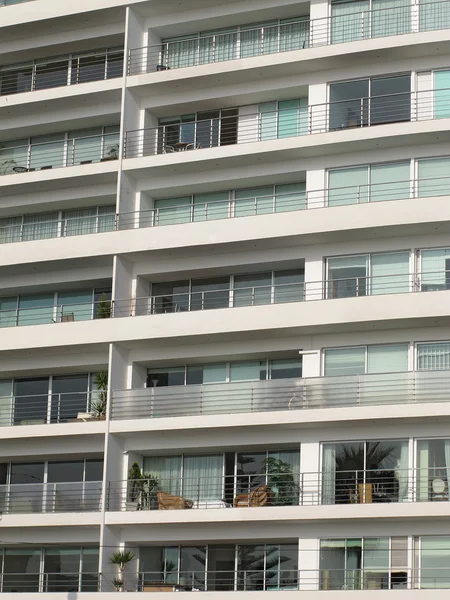 stock image Apartment building showing lots of windows