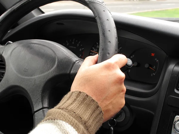 stock image Hands of driver