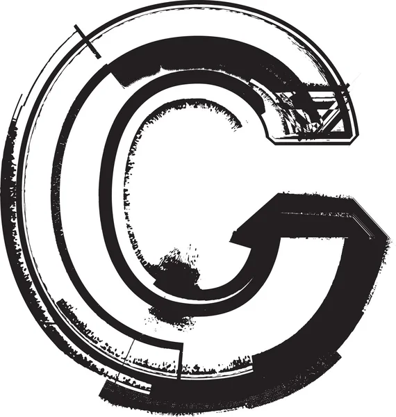 แบบอักษร Grunge — ภาพเวกเตอร์สต็อก