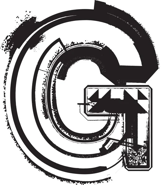 Grunge fuente — Vector de stock
