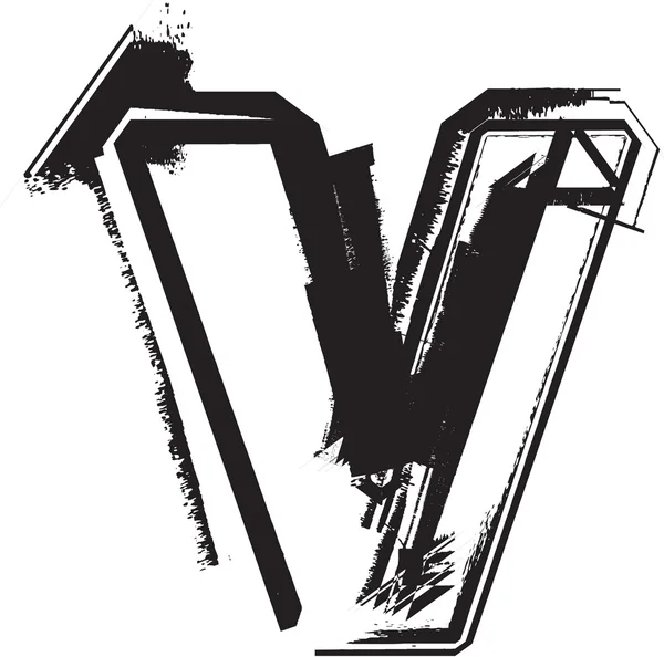Grunge font — Stock Vector