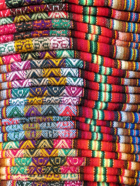 América do Sul tecidos indianos — Fotografia de Stock