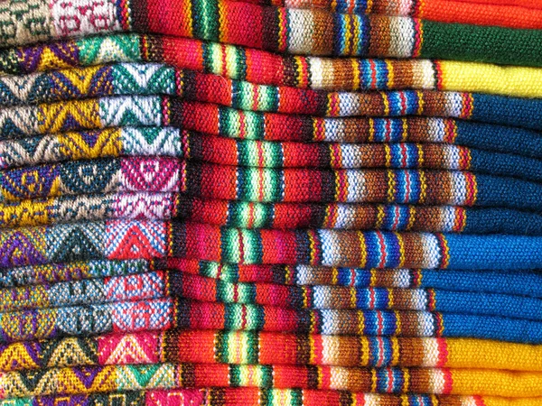South America Indian woven fabrics — Stock Photo, Image