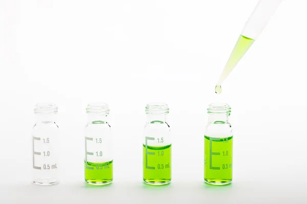 Investigação química - preparação de amostras — Fotografia de Stock