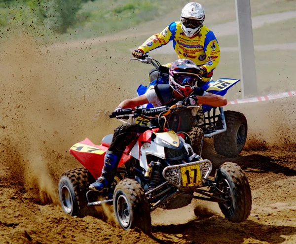 Russische kampioenschap motorcross motorfietsen en ATV 's — Stockfoto