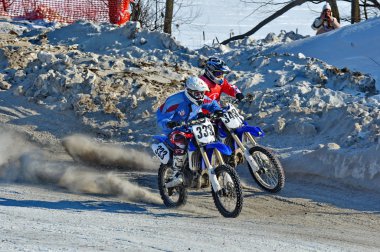 Kış Rusya Premier Ligi motocross ve motosikletler