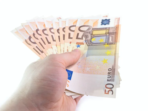 Izolované 50 EUR — Stock fotografie