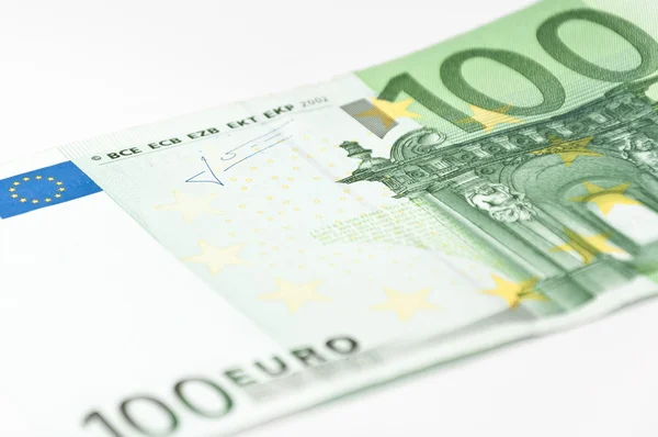 Hundred euro close-up — Stock Photo, Image