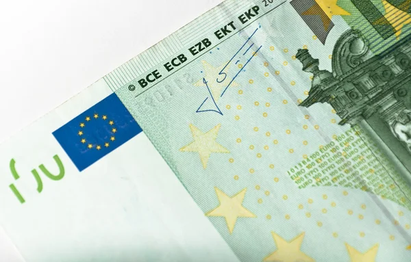 BCE e primo piano della bandiera — Foto Stock