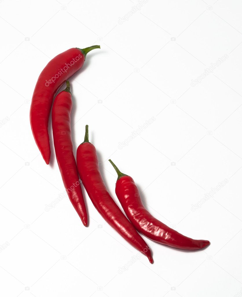 Chili shape with peppers