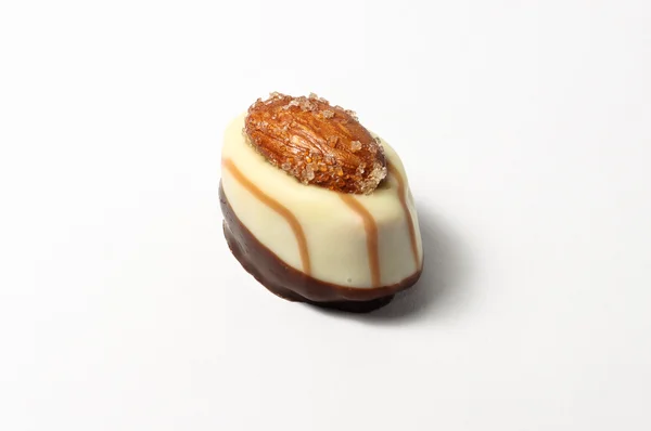 Almond chocolate candy — Stock Photo, Image