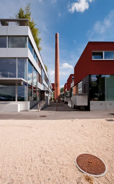 공장 및 굴뚝 — 스톡 사진