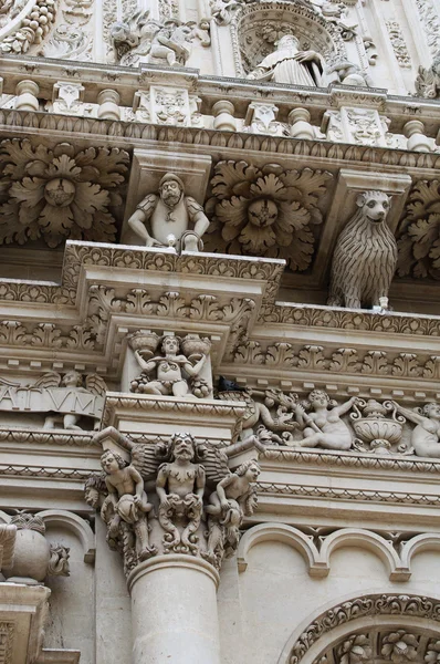 Kolumne Detail - Lecce Basilika — Stockfoto