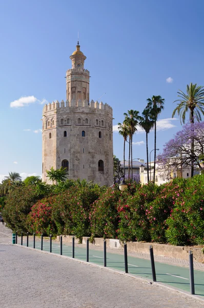 Torre de oro - Σεβίλλη, Ισπανία. — Φωτογραφία Αρχείου